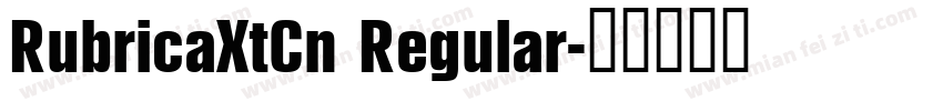 RubricaXtCn Regular字体转换